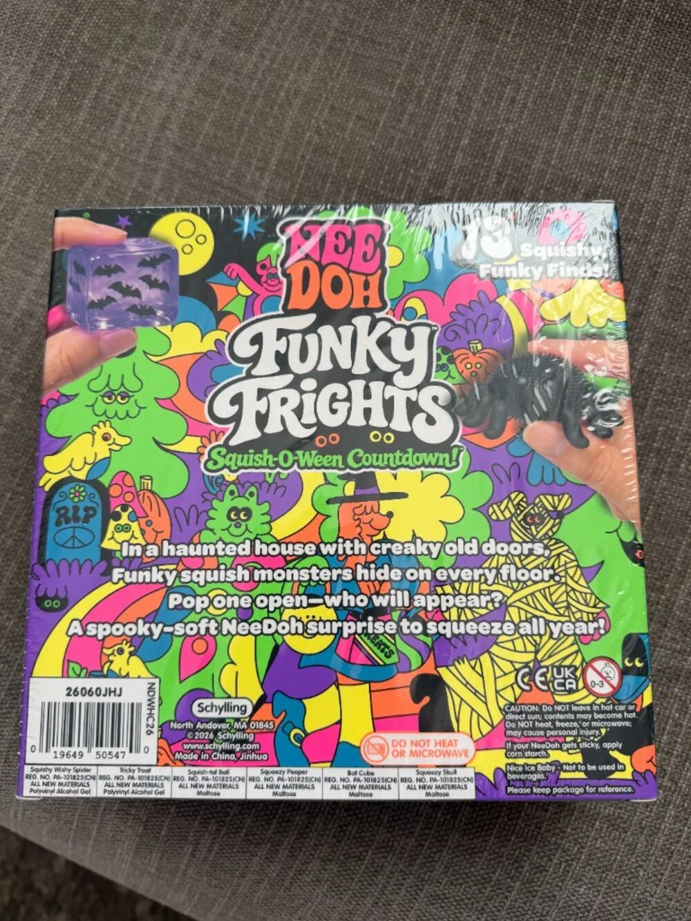 RARE 2026 NeeDoh Funky Frights Squish-O-Ween Countdown 13 Halloween Sealed